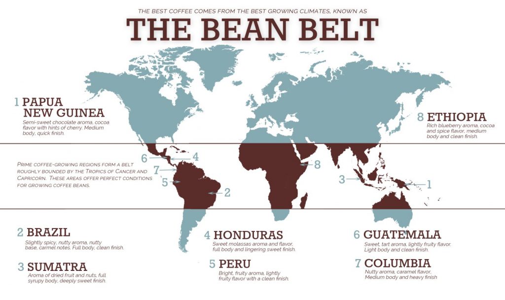 Bean Belt Map